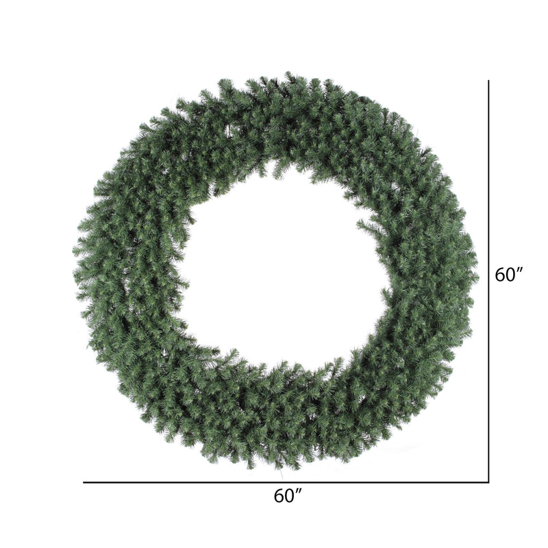 Vickerman Douglas Fir 60 Inch Unlit Holiday Decor Christmas Wreath (For Parts)