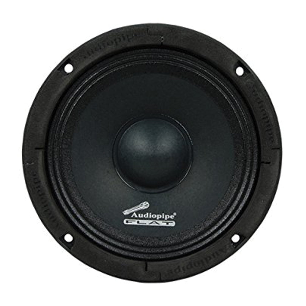 Audiopipe 250W 6.5 Inch Flat Mount APMB Series Midrange Driver Speaker (2 Pack)