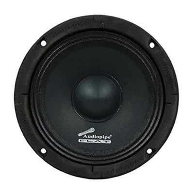 Audiopipe 250W 6.5 Inch Flat Mount APMB Series Midrange Driver Speaker (2 Pack)