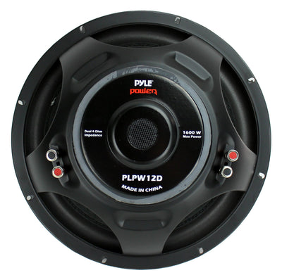 PYLE 12" 1600W 4Ohm DVC Black Car Stereo Audio Power Subwoofer Dual Coil(3 Pack)