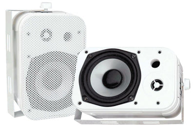 Pyle 5.25" 2-Way White Waterproof Home Speakers, Pair - VMInnovations