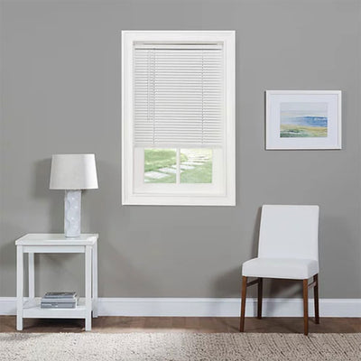 Achim Home Furnishings 1" Vinyl Cordless Blinds 35x64, White (Open Box)
