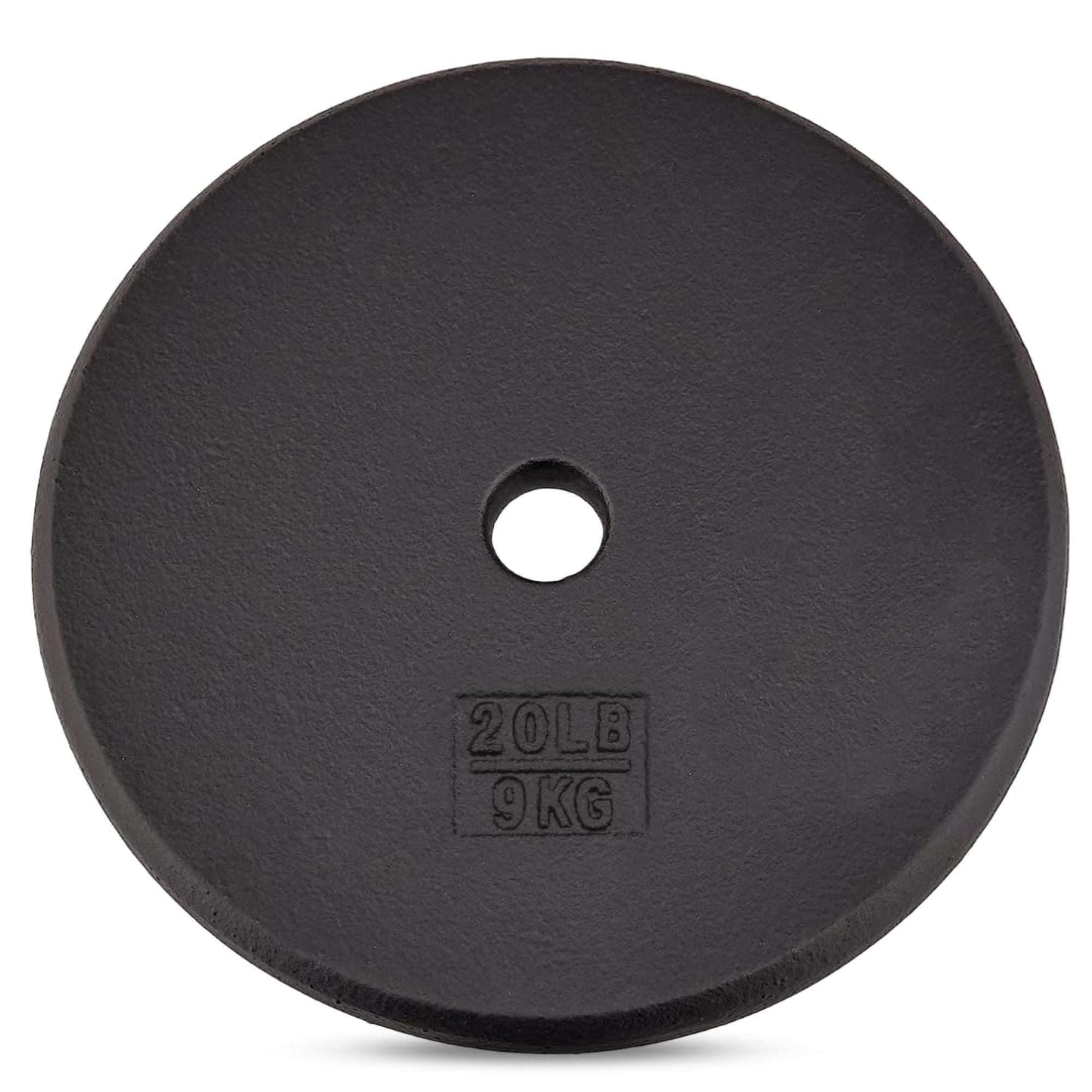 Single Cast Iron Barbell Weight Plate with 1" Center Hole 20 LBS (Open Box)