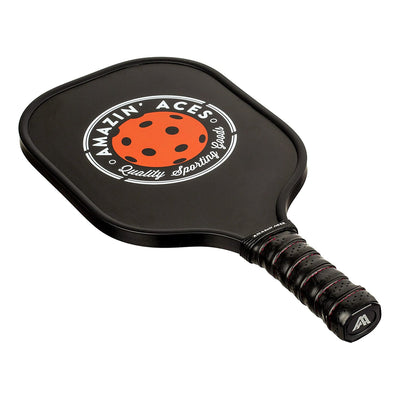 Amazin Aces Classic Pickleball Set w/ 2 Graphite Paddles & 4 Balls, Black (Used)