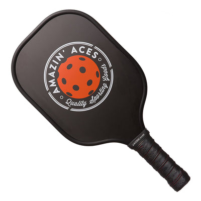 Amazin Aces Classic Pickleball Set w/ 2 Graphite Paddles & 4 Balls, Black (Used)