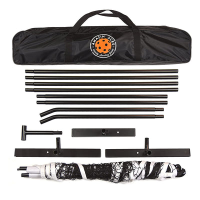 Amazin' Aces Portable Pickleball Net with Easy Snap Metal Frame and Carry Bag