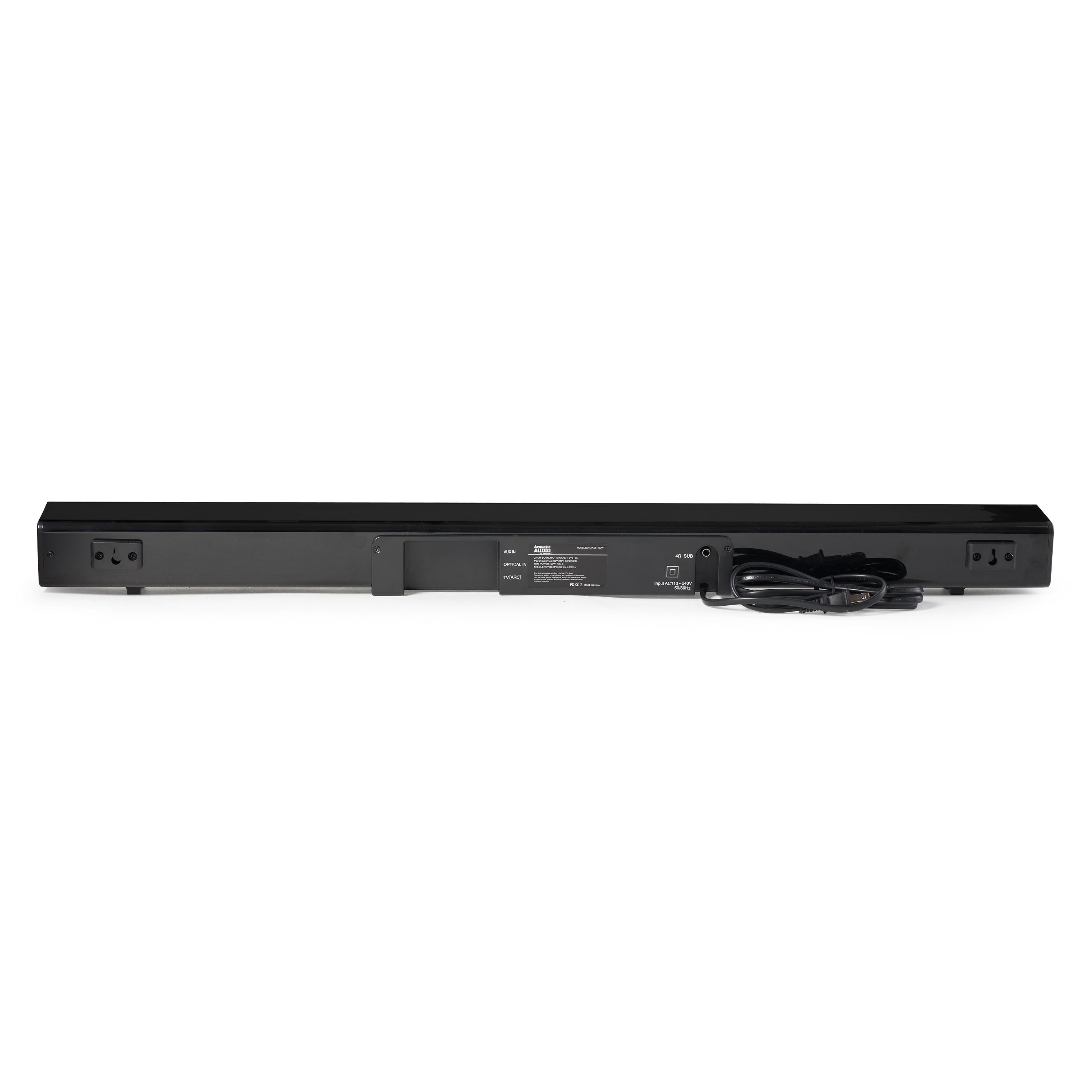 Acoustic Audio by Goldwood 2.1 Channel Sound Bar with Wired Subwoofer, Black - VMInnovations