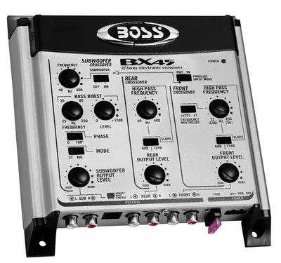 Boss BX45 2/3-Way Electronic Crossover Remote Subwoofer Level Control (2 Pack)