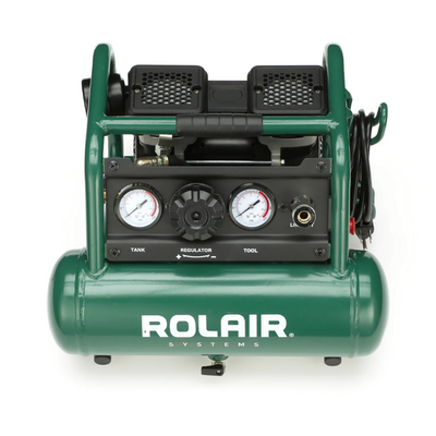 Rolair AB5PLUS 1 Gallon 0.5HP 90 PSI Quiet Portable Pump Electric Air Compressor