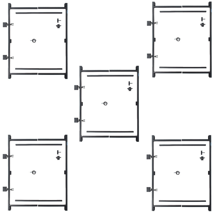 Adjust-A-Gate Steel Frame Gate Kit, 36"-60" Wide Opening Up To 7' High (5 Pack)