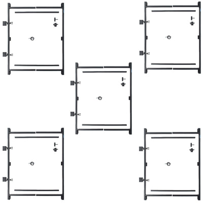 Adjust-A-Gate Steel Frame Gate Kit, 36"-60" Wide Opening Up To 7' High (5 Pack)