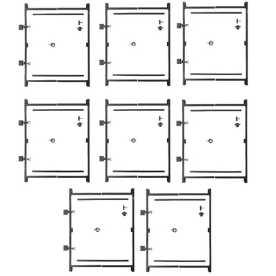 Adjust-A-Gate Steel Frame Gate Kit, 36"-60" Wide Opening Up To 7' High (8 Pack)