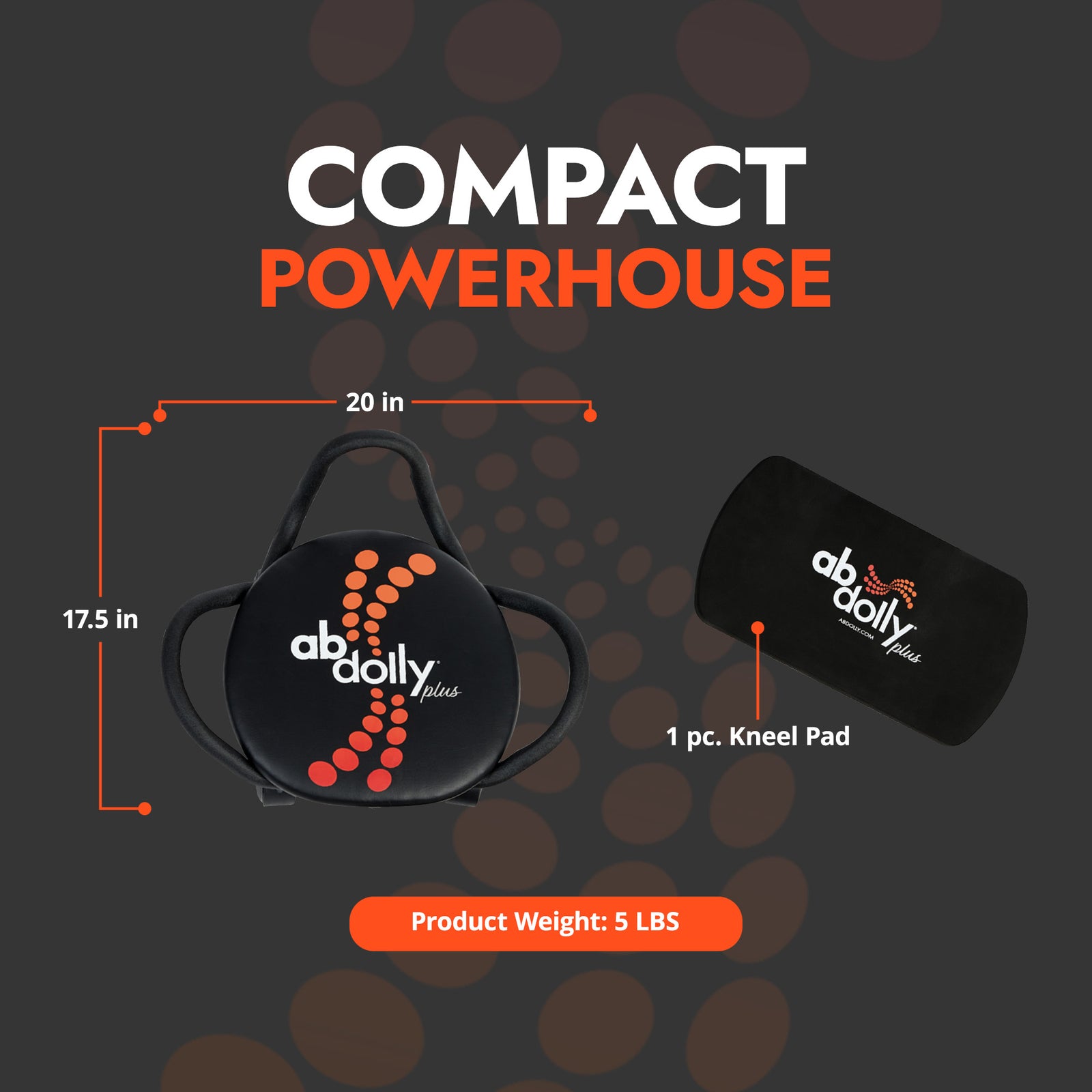 AB Dolly Core Fitness Ab Exercise Workout Equipment & Resistance Bands(Open Box) - VMInnovations