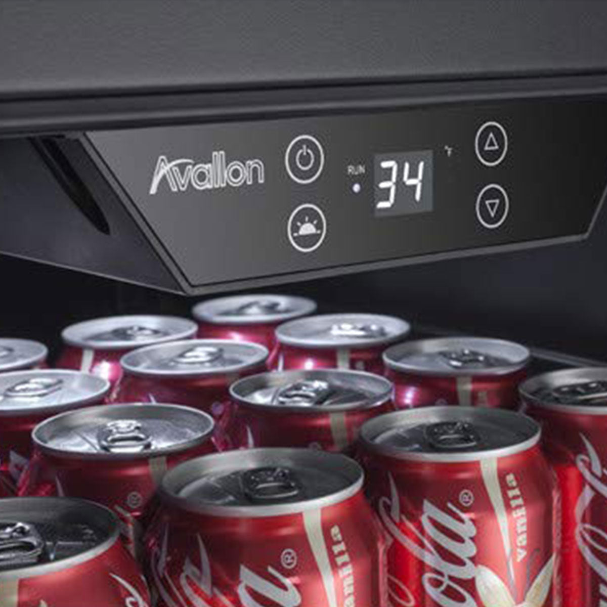 Avallon 15 Inch 86 Can Left Hinge Beverage Cooler, Stainless Steel (Damaged)