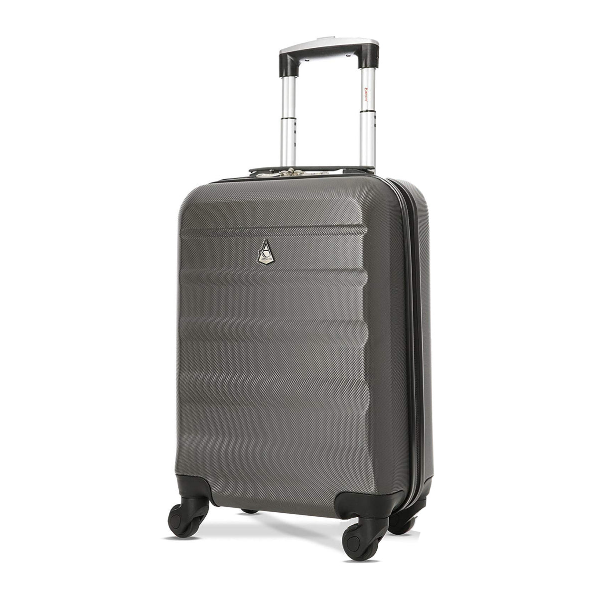 Aerolite Hardshell Carryon Suitcases Pack, Charcoal & Rose Gold (Open Box)