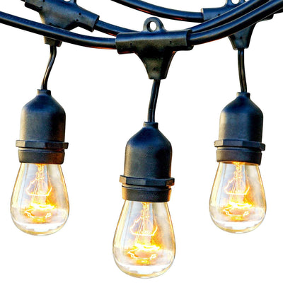 Brightech Ambience Pro Edison White LED Waterproof String Lights, 48 Ft. (Used) - VMInnovations