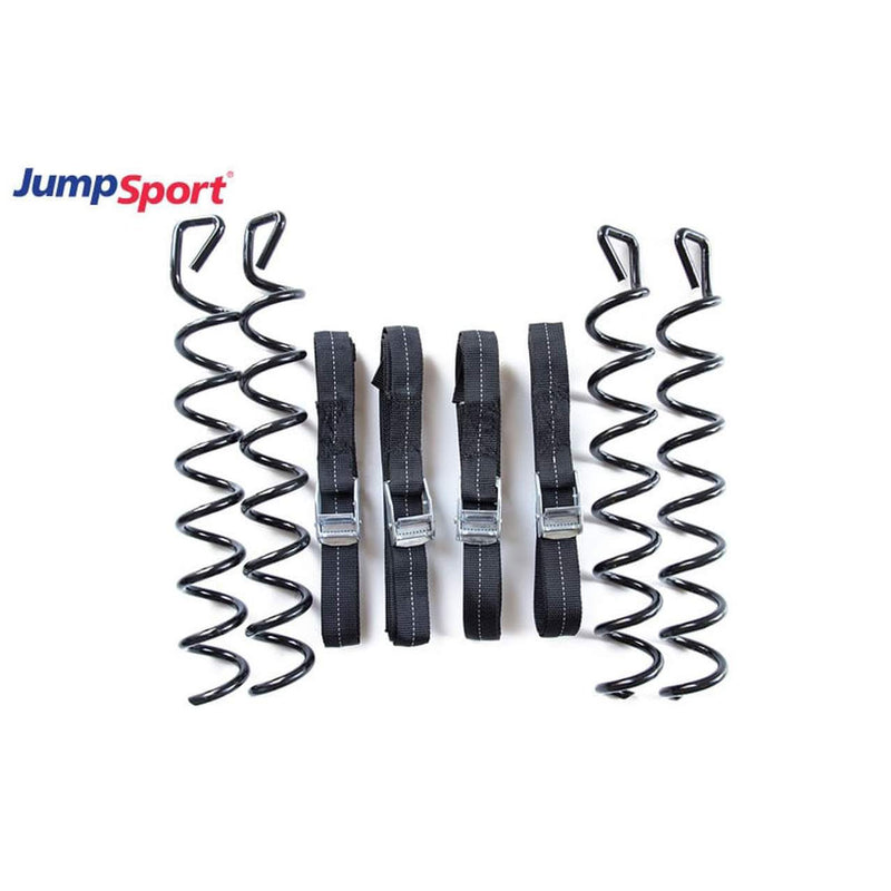 JumpSport Heavy Duty Trampoline Anchor Safety Kit - Set of 4 Screws and Straps