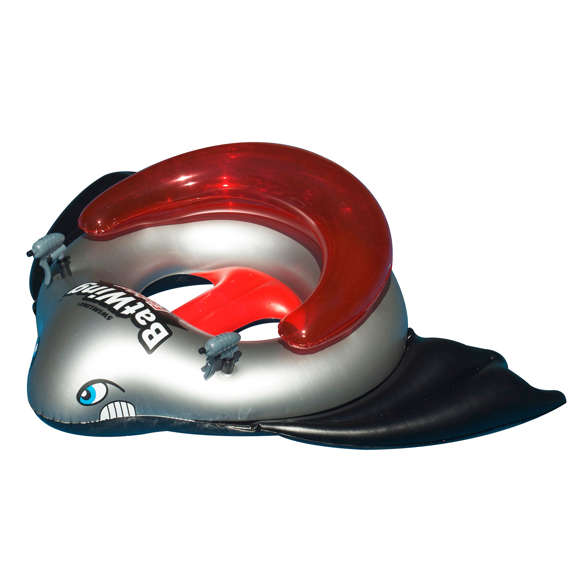 Bundle: Giant Inflatable Ride-On Flamingo & BatWing Ride On Inflatable Tube Set