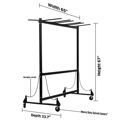 AdirOffice Party Table Chair Rolling Dolly Portable Combo Caddy Cart (For Parts)
