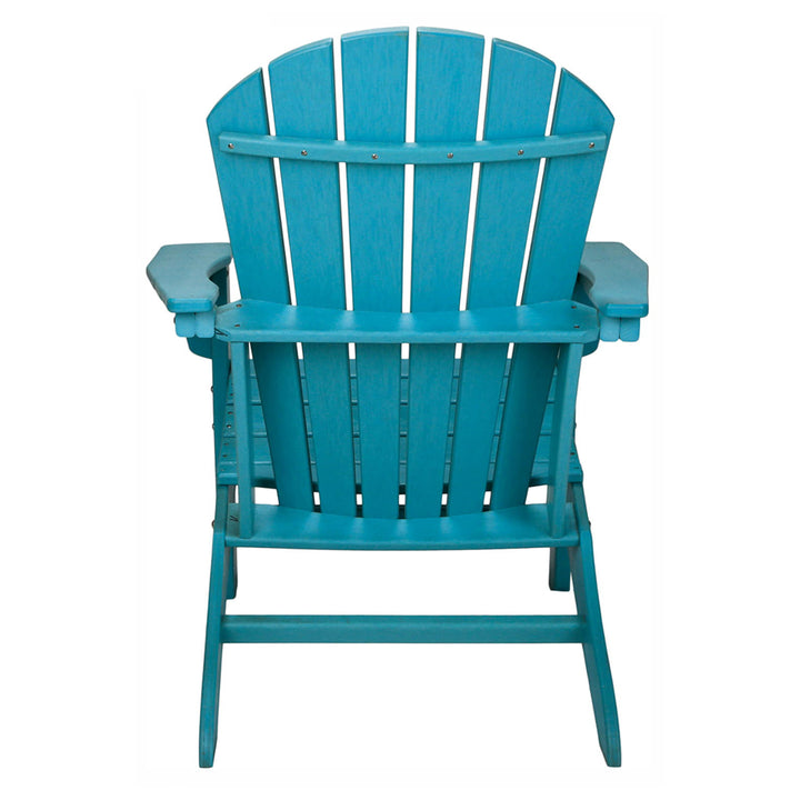 Leisure Classics UV Indoor Outdoor Adirondack Patio Chair, Turquoise (Open Box) - VMInnovations