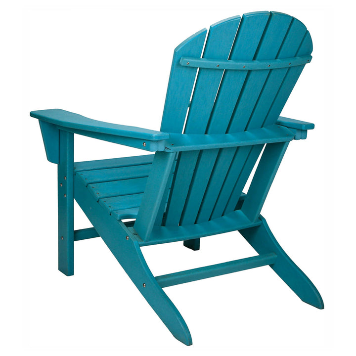 Leisure Classics UV Indoor Outdoor Adirondack Patio Chair, Turquoise (Open Box) - VMInnovations