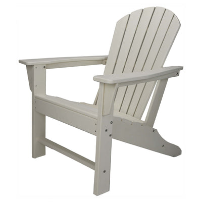 Leisure Classics UV Protected Adirondack Lounge Deck Chair, White (For Parts)