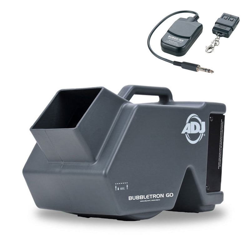 ADJ Products Bubbletron Go DJ Battery Powered Portable Bubble Machine & Remote