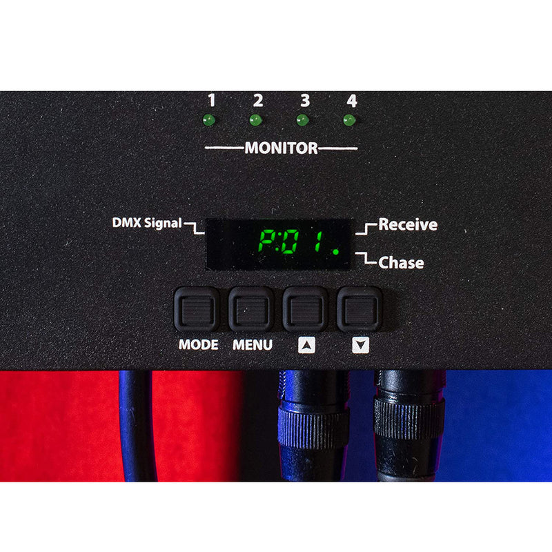 ADJ DP-415R Innovative Portable 4 Channel Stage Lighting DMX Dimmer/Switch Pack