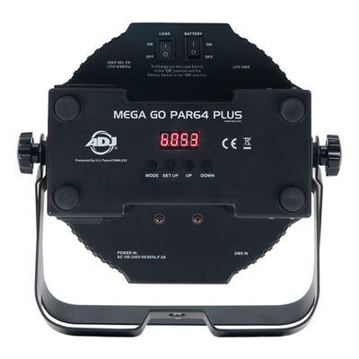 ADJ Products Mega Go Par64 Plus Rechargeable Battery Power LED Par Can DJ Light
