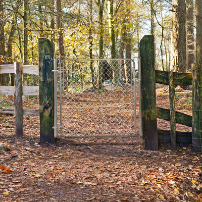 Lifetime Fence Fit Right Adjustable Walk Gate Kit, Round Corner Frame (Used) - VMInnovations