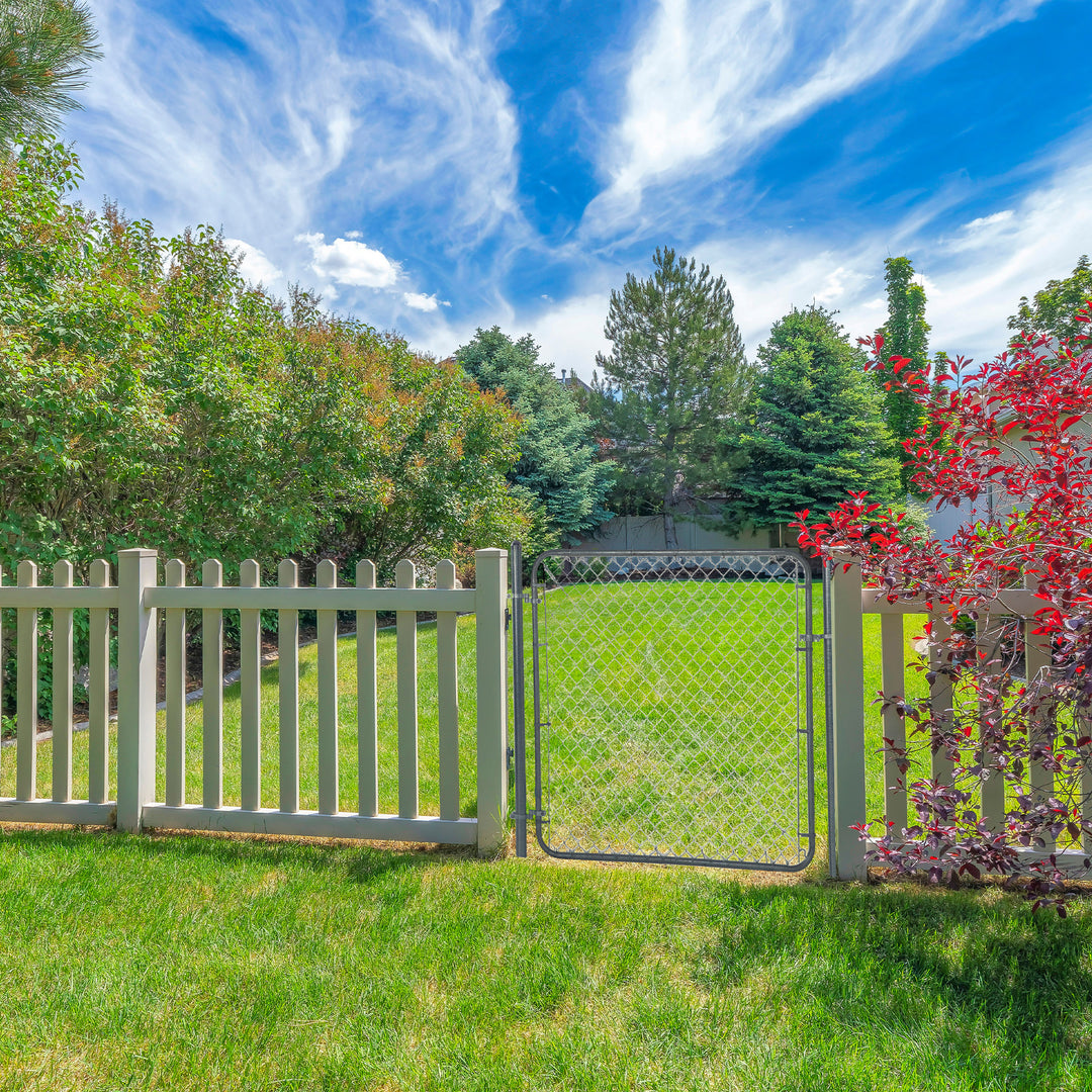 Adjust-A-Gate Fit-Right Adjustable Walk Gate w/Round Corner Frame,Gray(Open Box)
