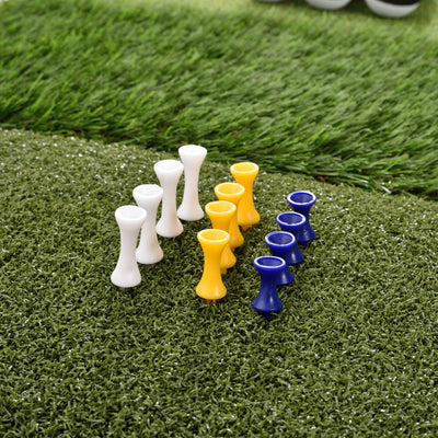 Rukket Sports Tri-Turf Golf Portable Hitting Practice Turf Mat with Tees & Balls