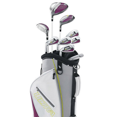 Wilson Womens Left Handed Long Golf Club Set w/ Cart Bag (Refurbished)