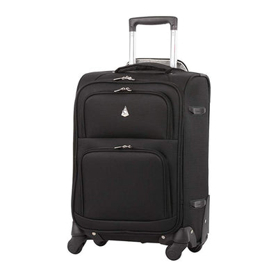 Aerolite Maximum Allowance Airline Approved Carryon Suitcase, Black (Open Box)