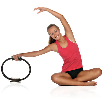 AeroPilates Magic Circle | for Mat & Reformer Workouts, Black