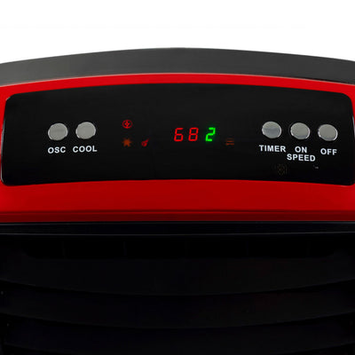NewAir 300 Sq Ft 3 Speed Evaporative Cooler & Remote, Red (Refurbished)