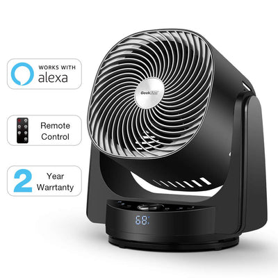 Geek Aire AF1S 8 Inch Indoor Desk Floor Oscillating Fan (Certified Refurbished)