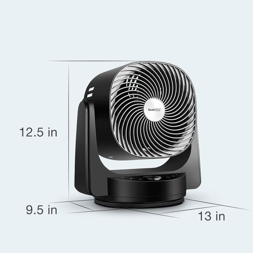 Geek Aire 8 Inch Desk Floor Oscillating Fan with 4 Turbo Speeds (For Parts)