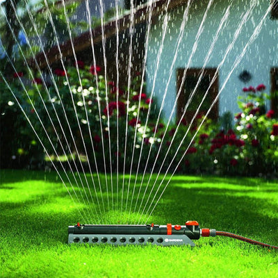 Gardena AquaZoom 3900 Foot Oscillating Sprinkler, Adjustable Controls (2 Pack)