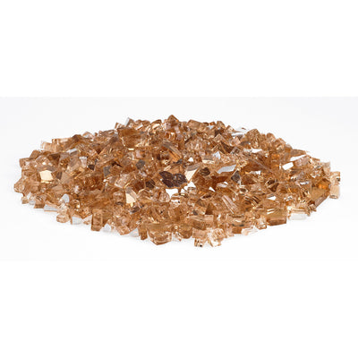 American Fireglass 10 LB Bag 1/4" Reflective Fireplace & Pit Glass (Used)