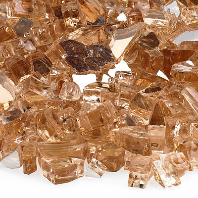 American Fireglass 10 LB Bag 1/4" Reflective Fireplace & Pit Glass (Used)