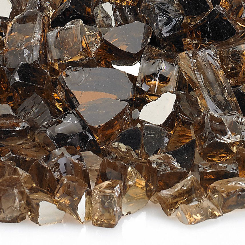 American Fire Glass 10 Pound Package 1/4 Inch Reflective Fire Glass, Copper