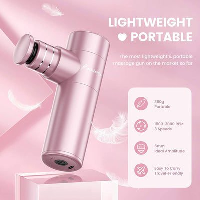 addsfit Mini Pocket Sized Muscle Deep Tissue Massager Massage Gun (Open Box)