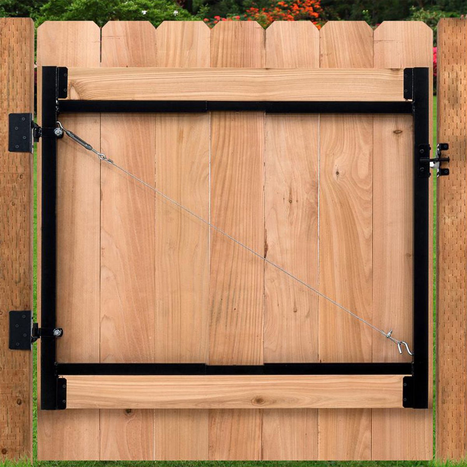 Adjust-A-Gate Steel Frame Gate, 36"-60" Wide Opening Up To 4' High (For Parts) - VMInnovations