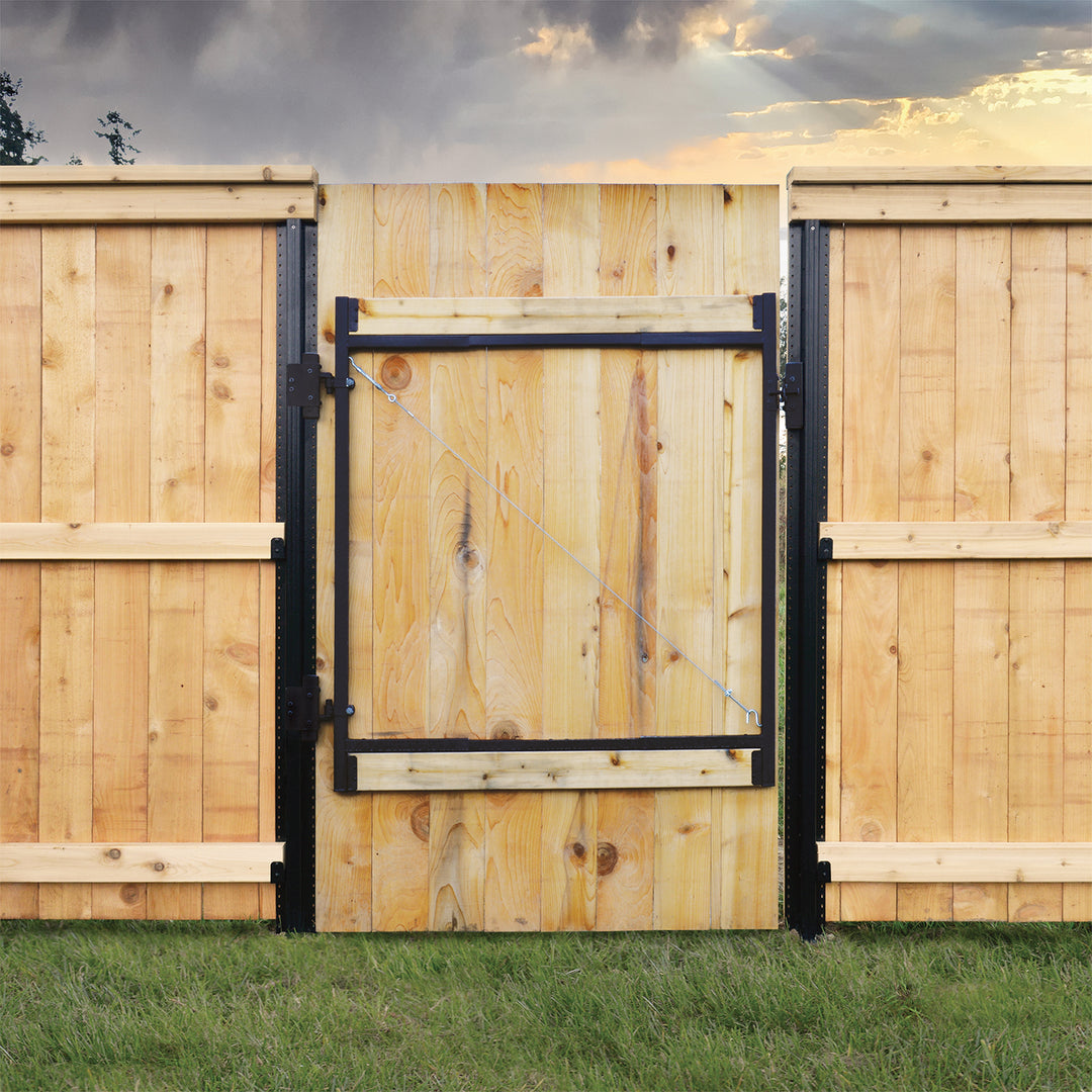 Adjust-A-Gate Steel Frame Gate Kit, 36"-60" Wide Opening Up To 5' High(Open Box)