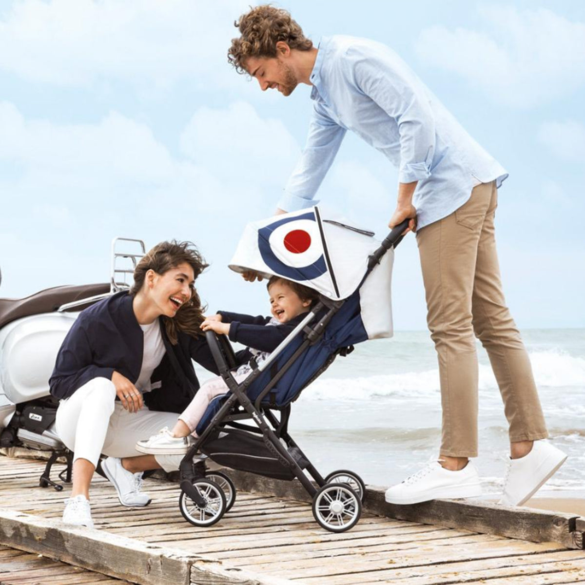 Inglesina AG87M0VBLUS/D Quid Lightweight Foldable Compact Stroller, Vespa Blue - VMInnovations