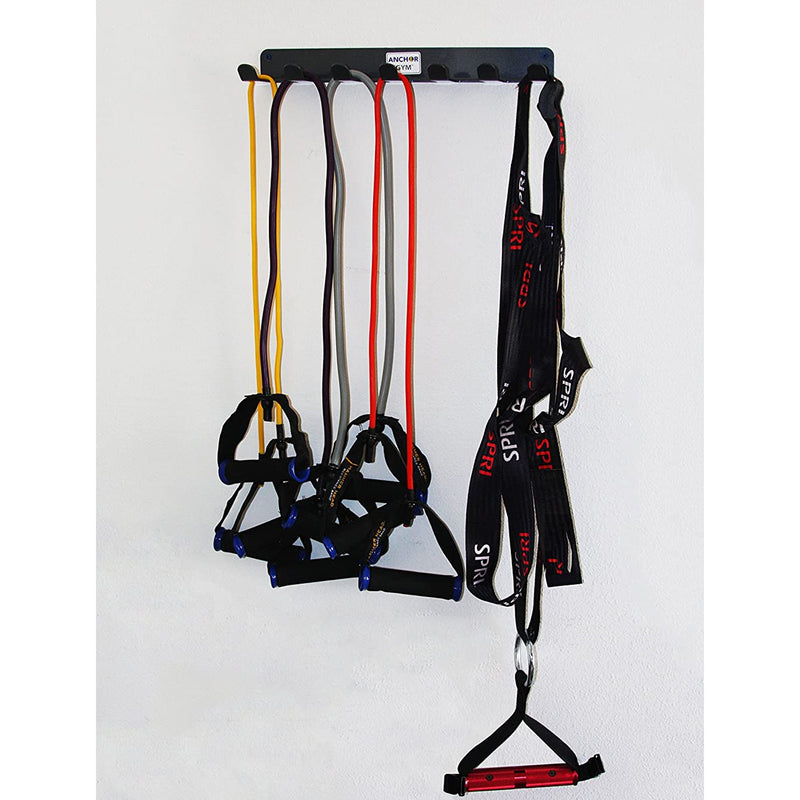Anchor Gym AGAR Steel 7 Prong Fitness Accessory Wall Mount Storage Rack (Used)