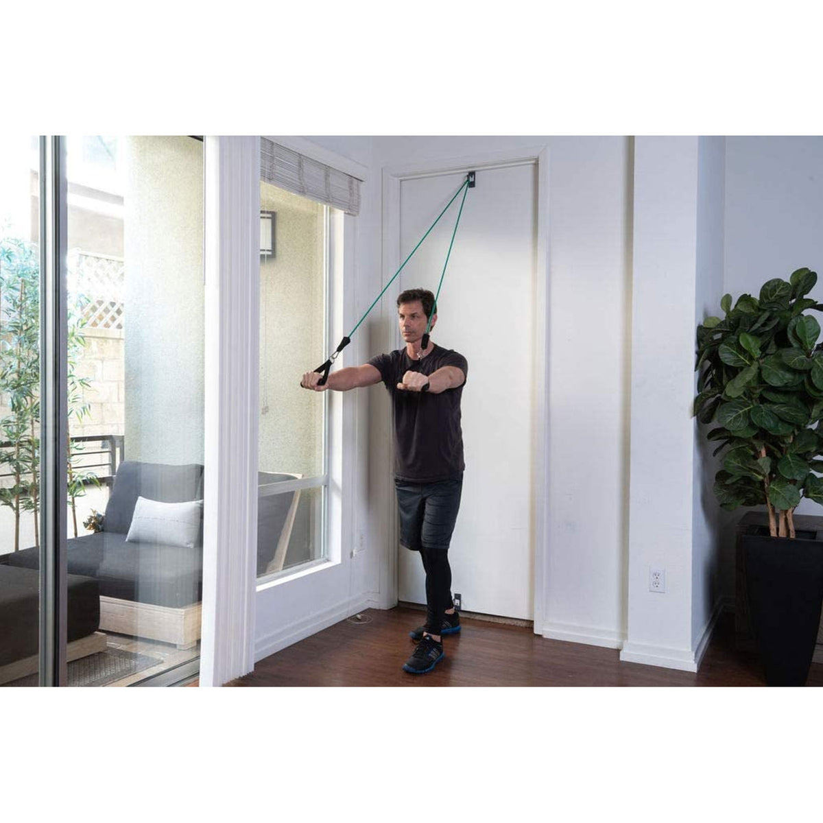 Anchor Gym Mini Steel Door Mount for Resistance Bands, Strength Training, & Yoga