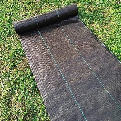 Agfabric 3oz Woven Weed Barrier Garden Landscape Fabric, 6'x300', Black (4 Pack)