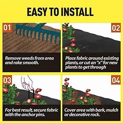 Agfabric 3oz Woven Weed Barrier Landscape Fabric, 3x100 Foot, Black (Open Box)